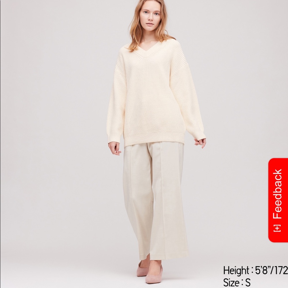 V-neck Thick Knit Sweater